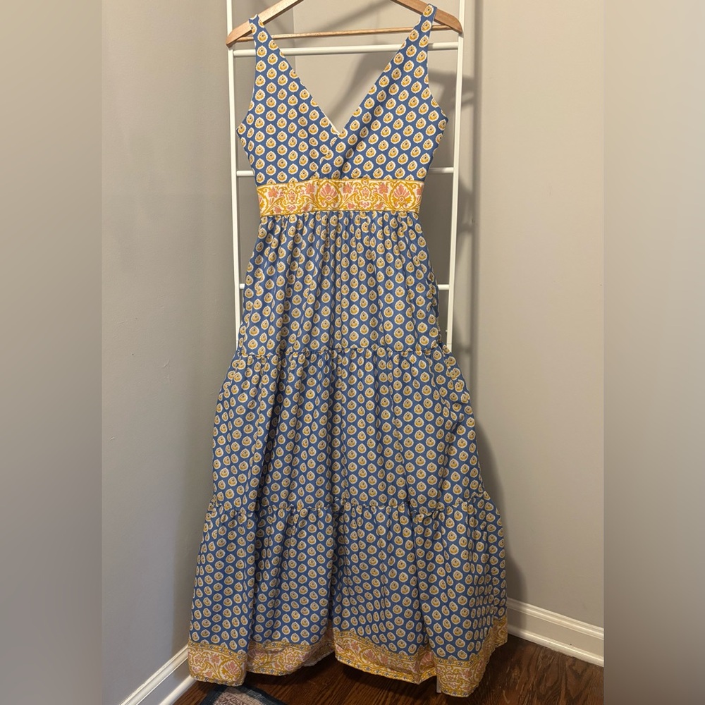 J. Crew Point Sur Patterned Tiered Maxi Dress - Picture 4 of 7